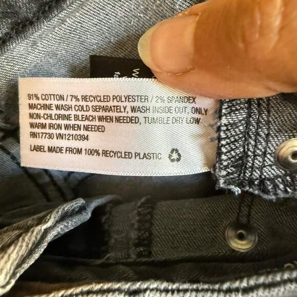 Universal Thread Women's 10 / 30R High Rise Faded Black Jegging/Jeans Stretch - Picture 11 of 11